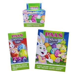 PAAS - 3 Egg Dye Kits - NEW